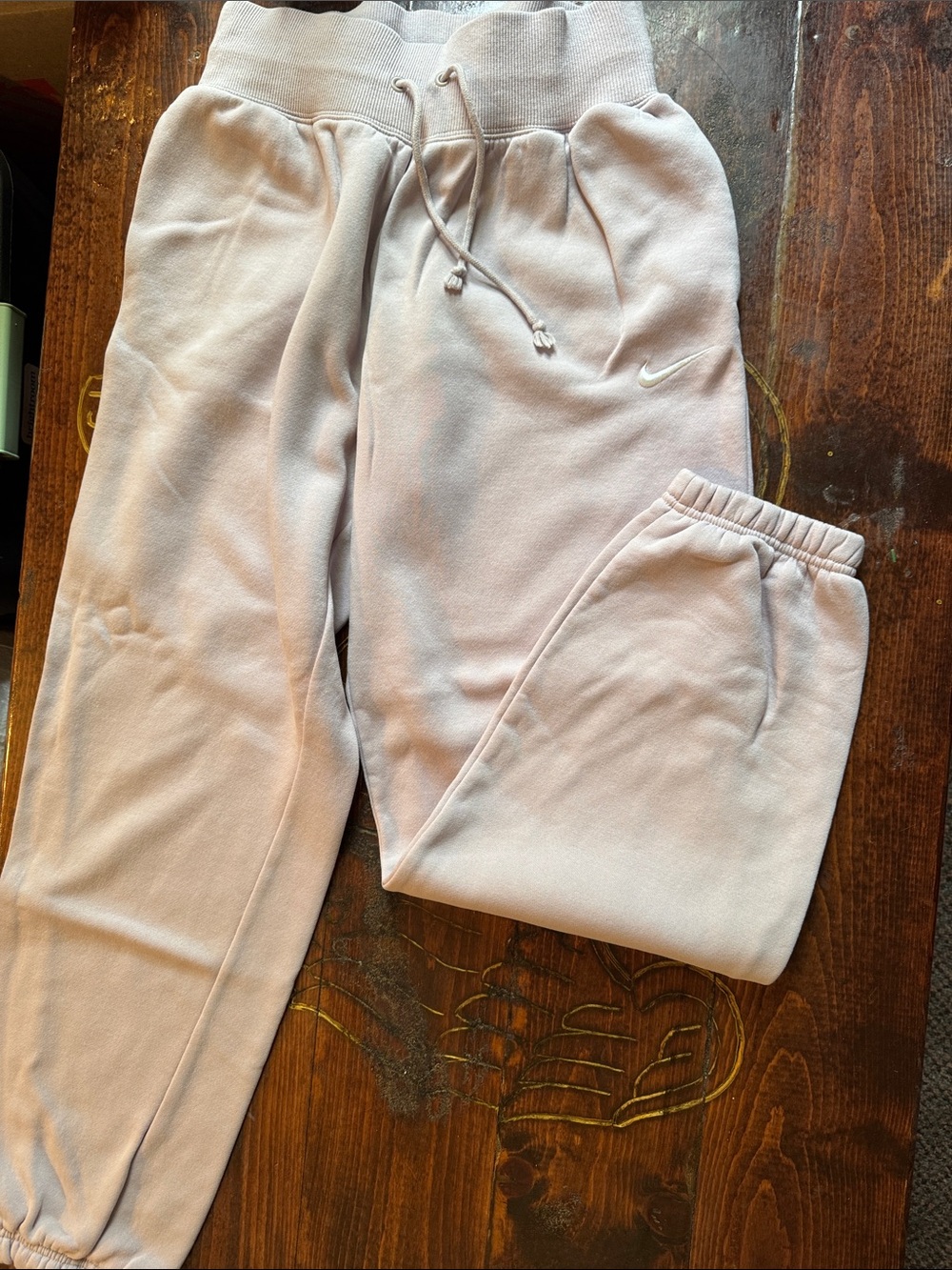 Nike Pink Drawstring Jogger Sweatpants